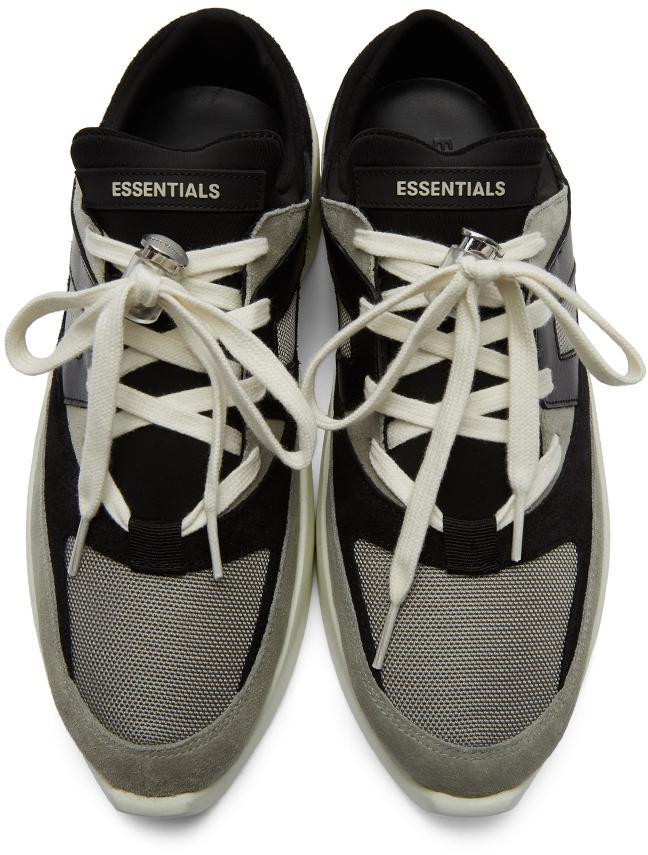 商品Essentials|Black & Grey Backless Sneakers,价格¥2031,第7张图片详细描述