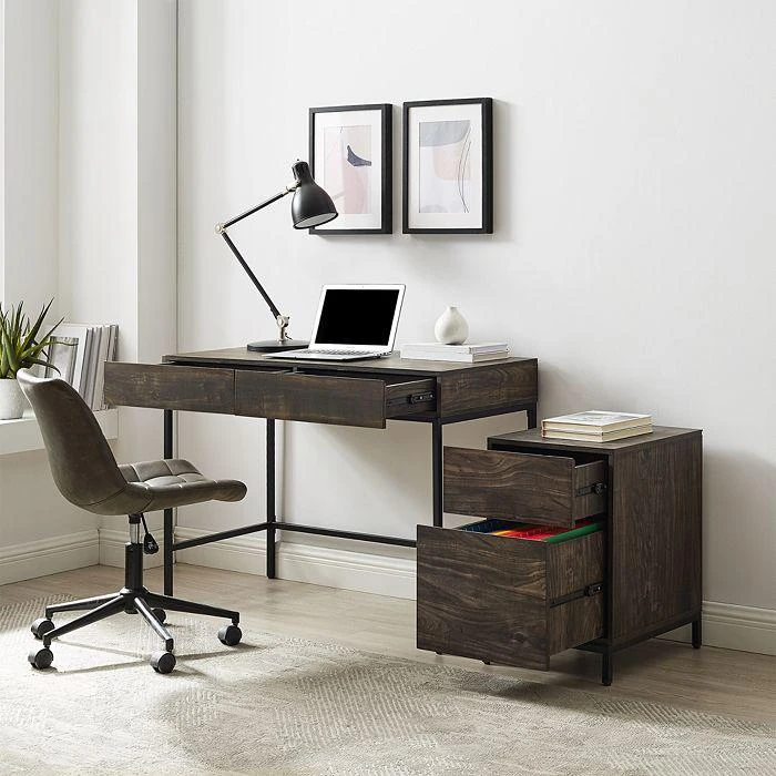 商品Sparrow & Wren|Jacobsen 2 Piece File Cabinet & Desk Set,价格¥2701,第4张图片详细描述