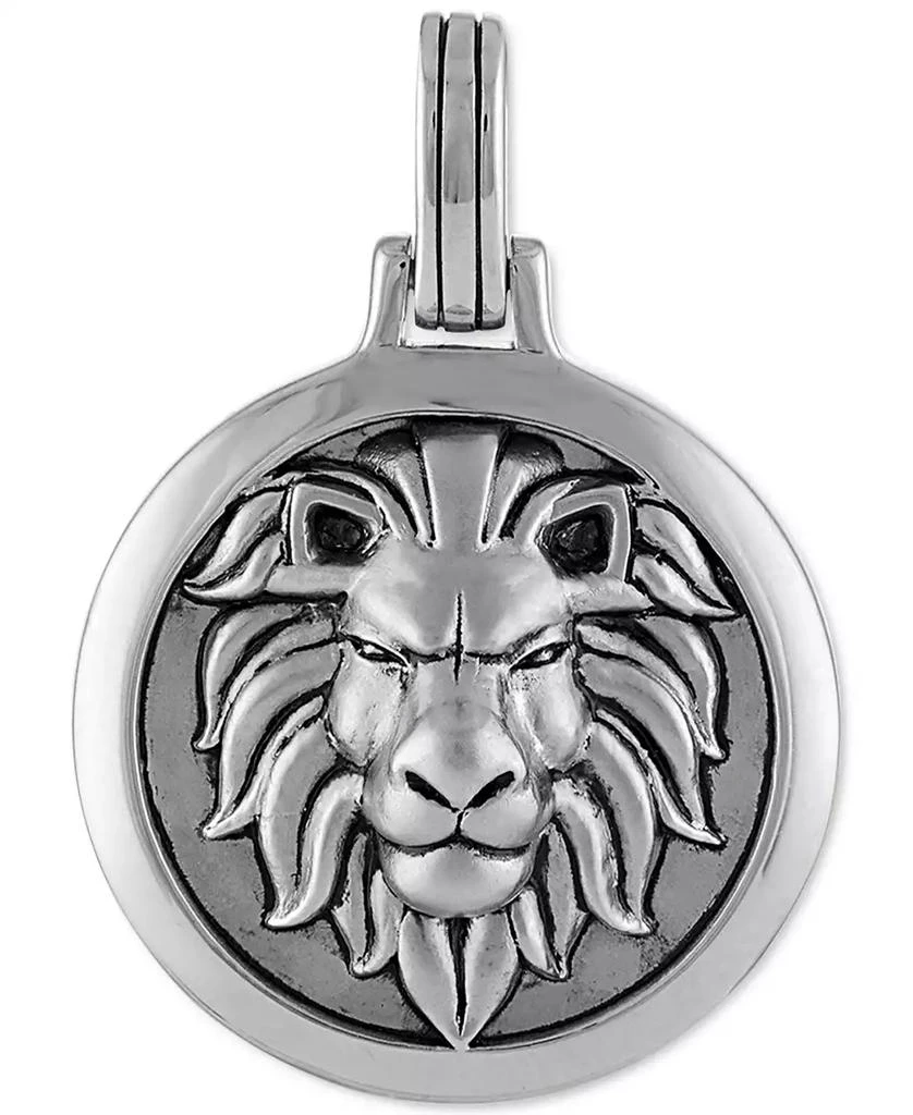 商品Esquire Men's Jewelry|Lion Amulet Pendant in Sterling Silver, Created for Macy's,价格¥719,第1张图片