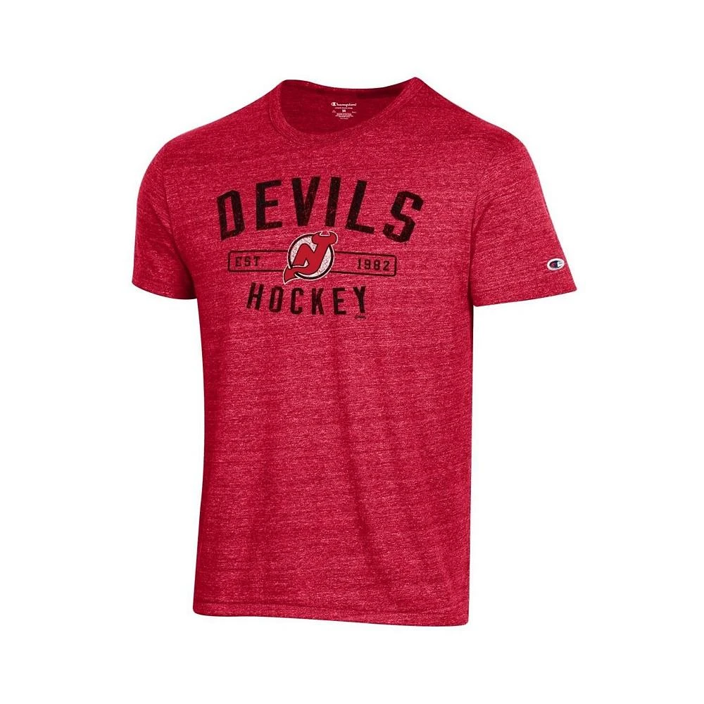 商品CHAMPION|Men's Red New Jersey Devils Tri-Blend T-shirt,价格¥217,第2张图片详细描述