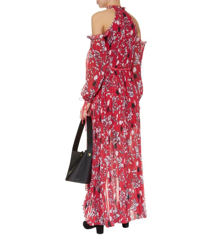 商品Self Portrait|Floral Pleated Cold Shoulder Maxi Dress,价格¥4188,第3张图片详细描述