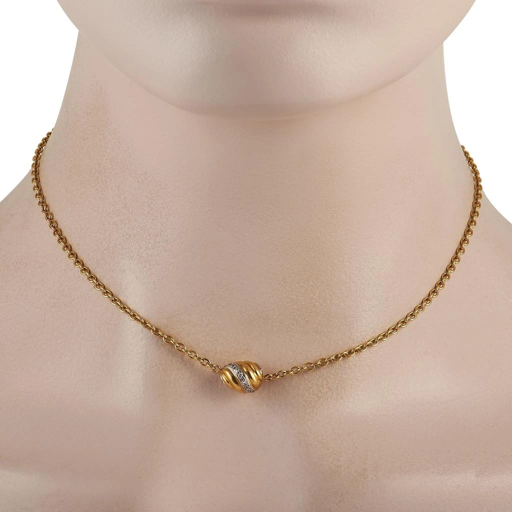 商品[二手商品] Cartier|Cartier 18K Yellow Gold Diamond Pendant Necklace,价格¥15553,第2张图片详细描述