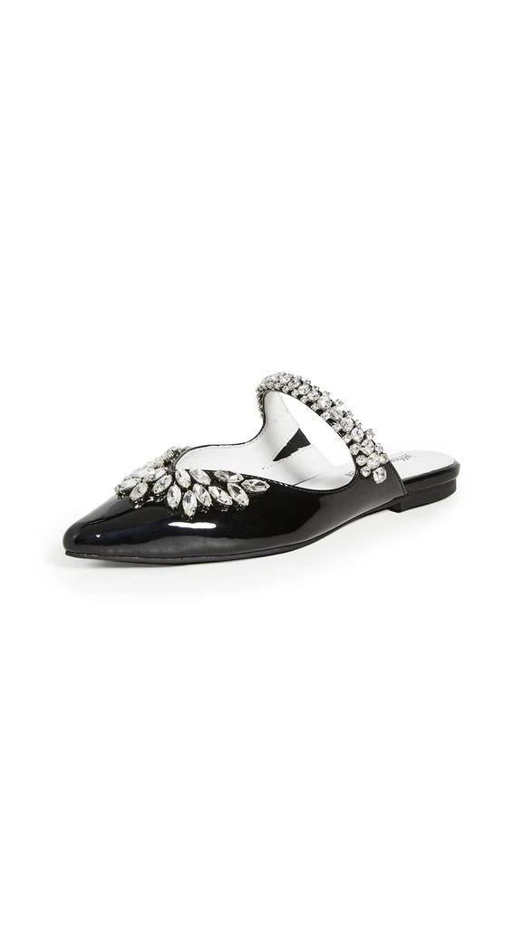 商品Jeffrey Campbell|Jeffrey Campbell 镶边水钻穆勒鞋,价格¥782,第1张图片