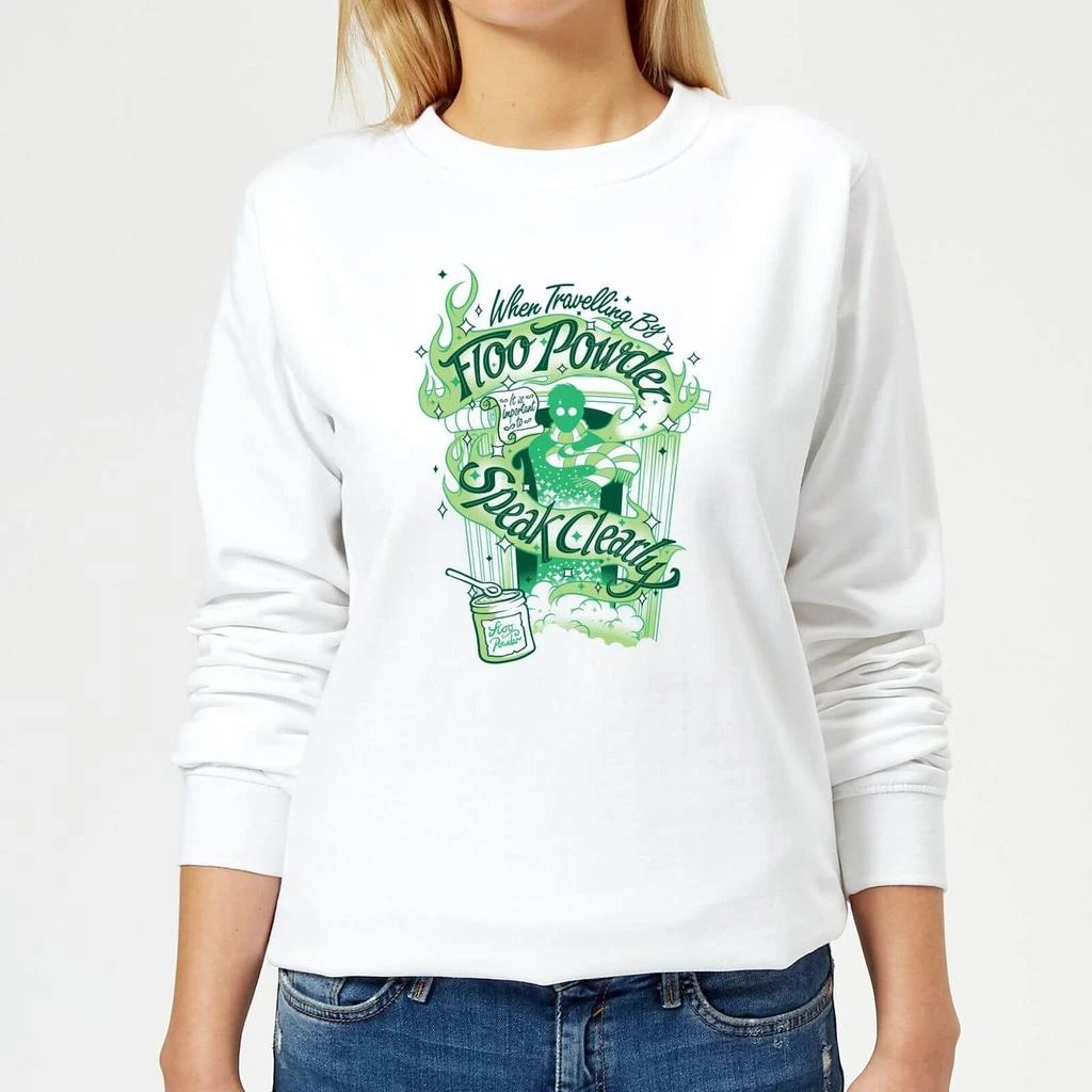 商品Harry Potter|Harry Potter Floo Powder Women's Sweatshirt - White,价格¥298,第1张图片详细描述