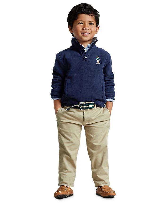 商品Ralph Lauren|Boys' Polo Bear Fleece Pullover - Little Kid, Big Kid,价格¥423,第1张图片