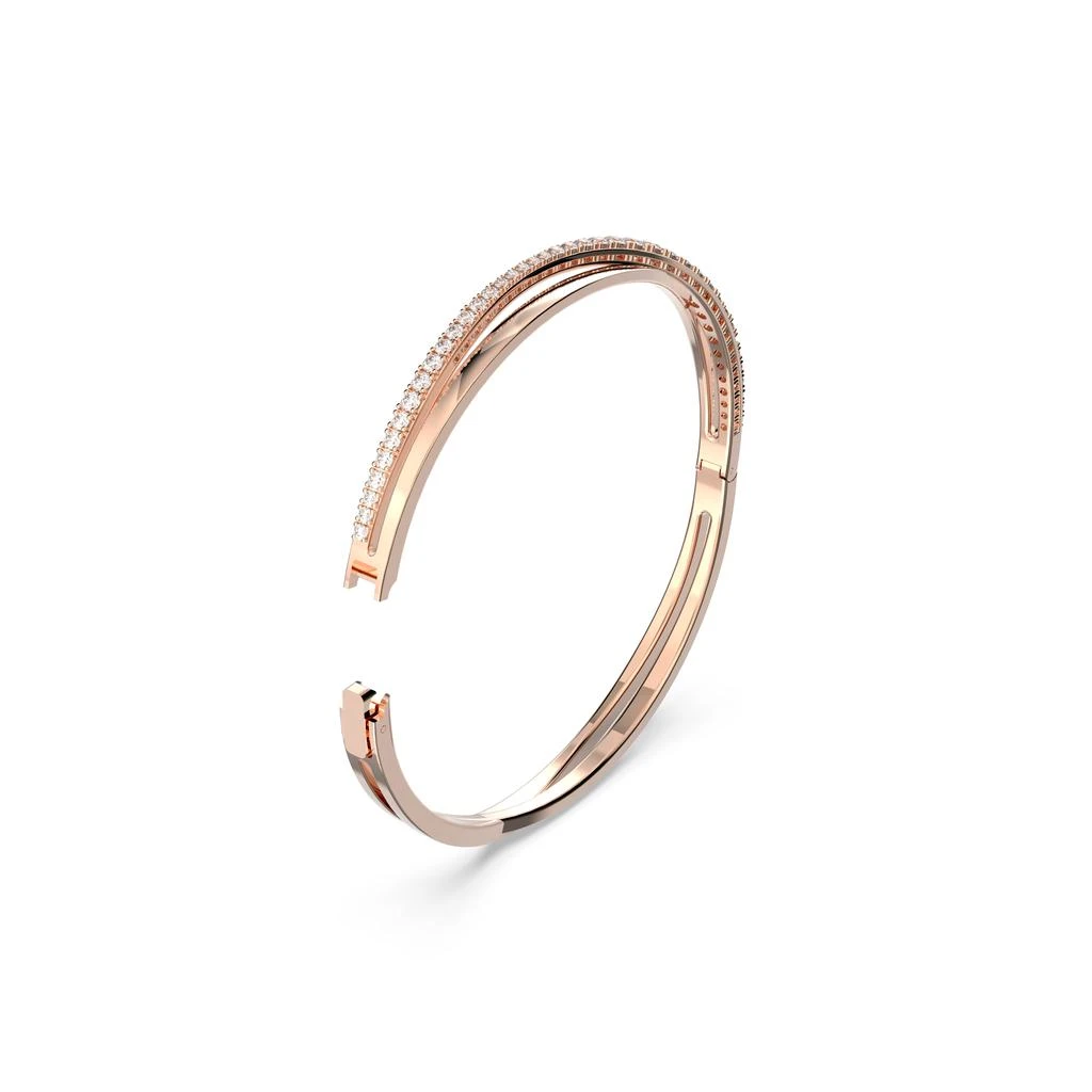 商品Swarovski|Twist bracelet white rose gold-tone plated,价格¥1221,第3张图片详细描述