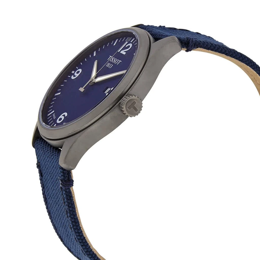 商品Tissot|Gent XL Quartz Blue Dial Blue Fabric Men's Watch T116.410.37.047.00,价格¥817,第2张图片详细描述