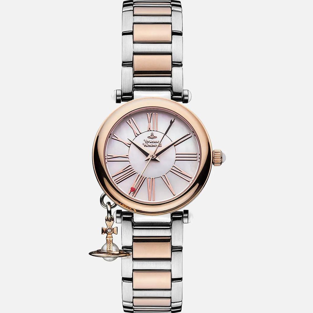 商品Vivienne Westwood|Vivienne Westwood Women's Mother Orb Watch - Silver/Gold,价格¥2193,第1张图片