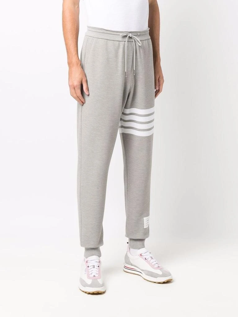 商品Thom Browne|THOM BROWNE MEN OTTOMAN RIB 4 BAR STRIPE TRACK PANTS,价格¥8326,第1张图片