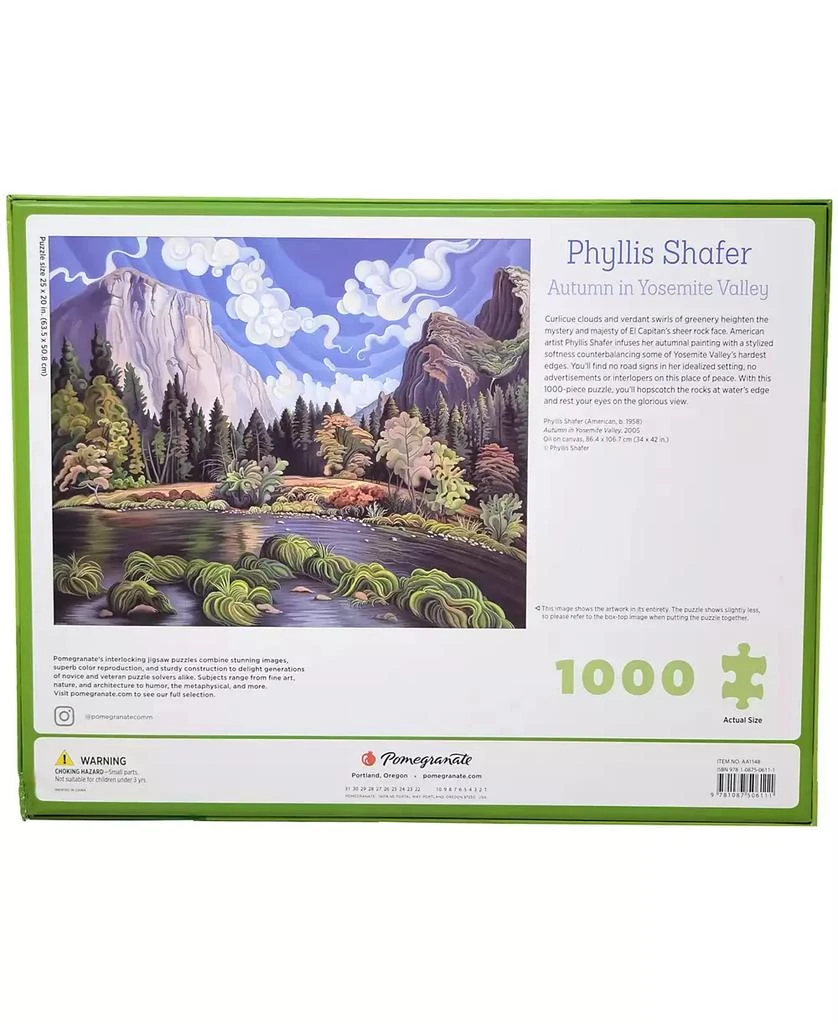 商品University Games|Pomegranate Communications, Inc. Phyllis Shafer Autumn in Yosemite Valley Puzzle, 1000 Pieces,价格¥172,第5张图片详细描述