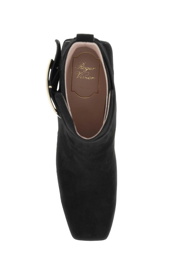 Roger Vivier 'So Vivier' Suede Leather Ankle Boots商品第2张图片规格展示