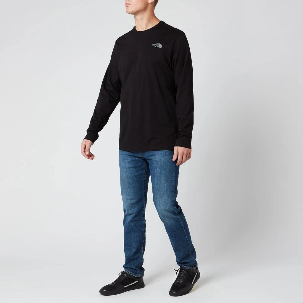 商品The North Face|The North Face Men's Long Sleeve Easy T-Shirt - TNF Black/Zinc Grey,价格¥322,第3张图片详细描述