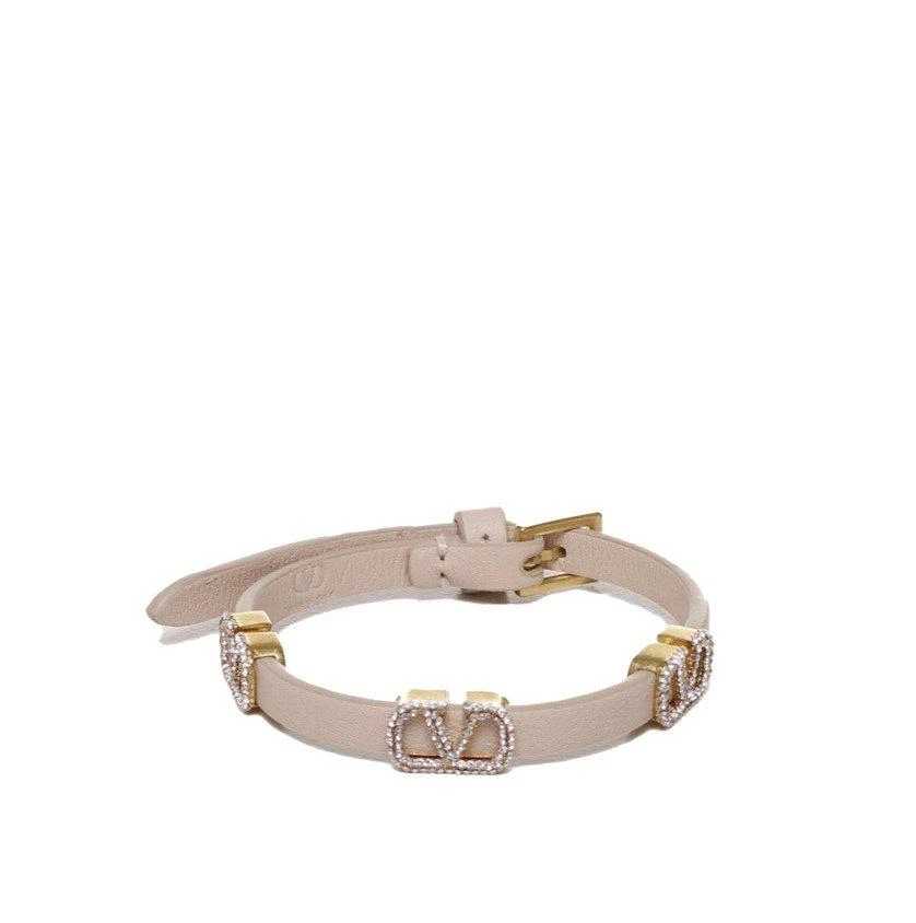 商品Valentino|Valentino Garavani VLogo Crystal Embellished Bracelet,价格¥1898,第1张图片