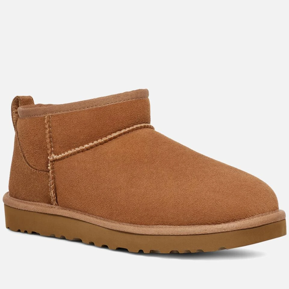 商品UGG|UGG ULTRA MINI SUEDE AND WOOL-BLEND BOOTS,价格¥1443,第2张图片详细描述