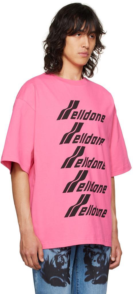 商品We11done|Pink Printed T-Shirt,价格¥711,第4张图片详细描述