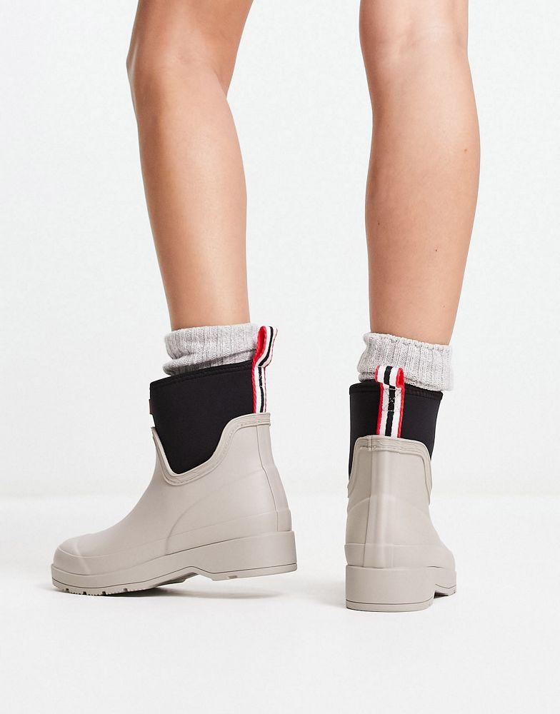 Hunter original play short neoprene wellington boot in off white商品第3张图片规格展示