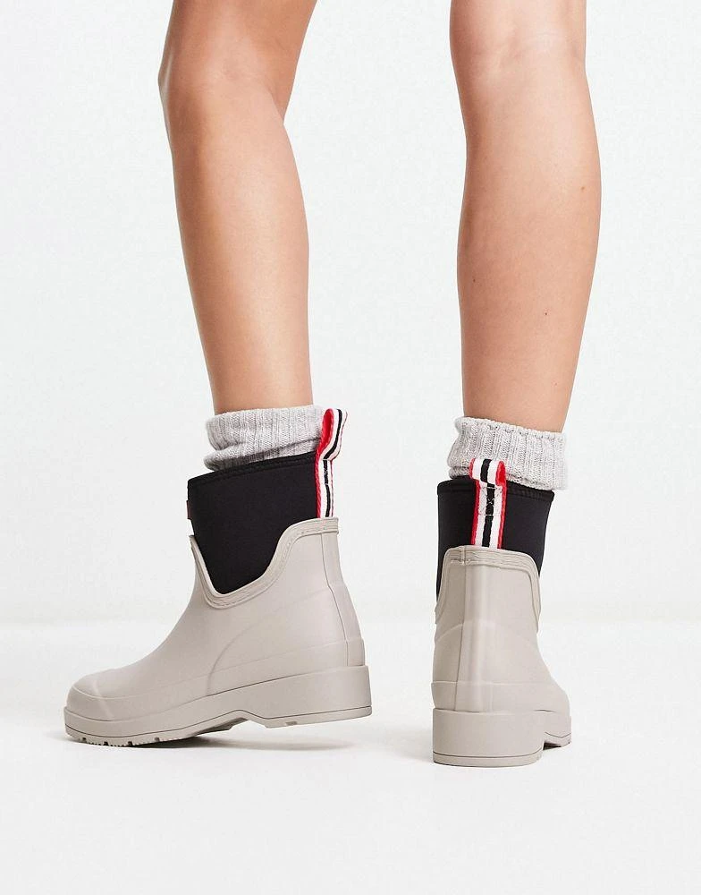 商品Hunter|Hunter original play short neoprene wellington boot in off white,价格¥1057,第3张图片详细描述