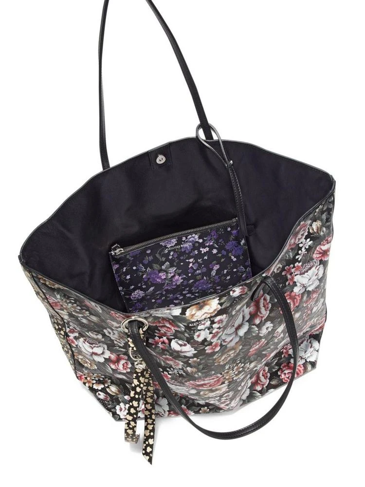 商品Alexander McQueen|Skull Floral-Print Leather Open Shopper,价格¥9418,第2张图片详细描述