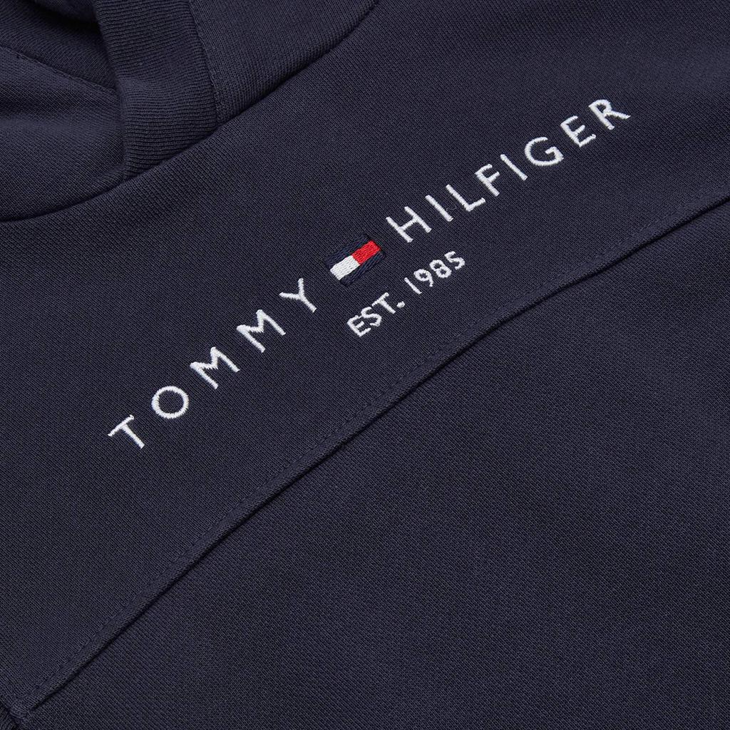 Tommy Hilfiger Girls' Essential Hoodie Dress Long Sleeve - Twilight Navy商品第3张图片规格展示