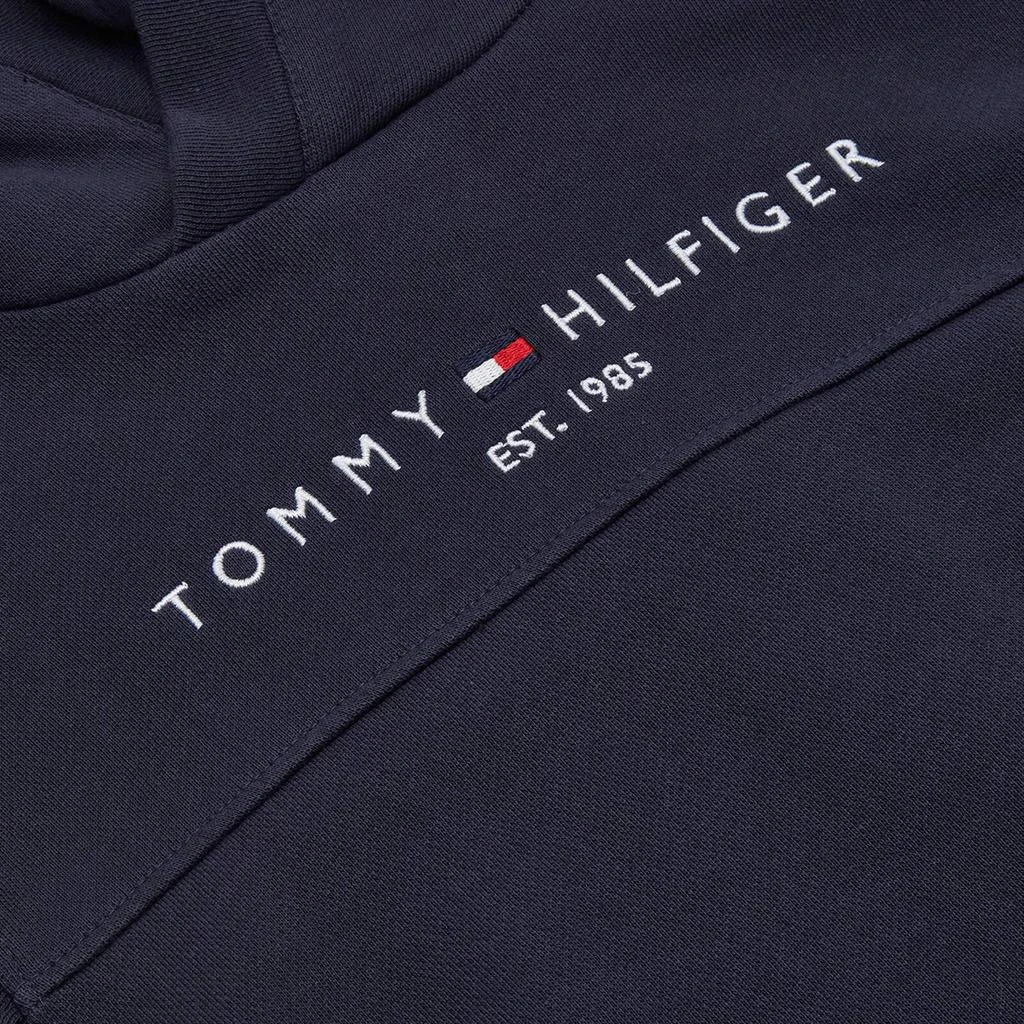 商品Tommy Hilfiger|Tommy Hilfiger Girls' Essential Hoodie Dress Long Sleeve - Twilight Navy,价格¥227,第3张图片详细描述