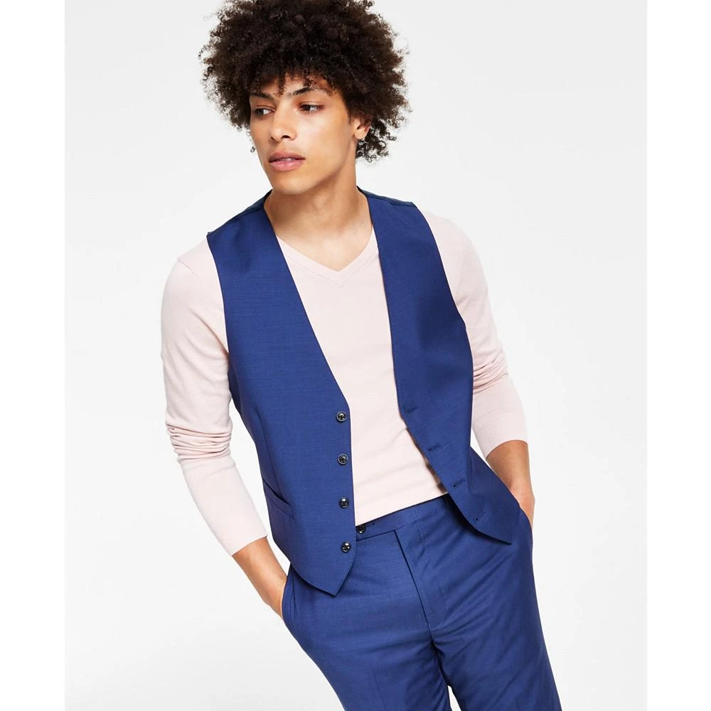 商品Calvin Klein|Men's X-Fit Stretch Solid Suit Vest,价格¥465,第1张图片
