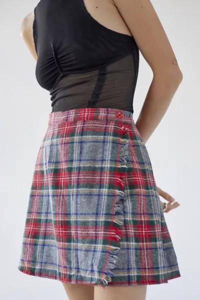 Urban Renewal VIntage Plaid A-Line Mini Skirt商品第4张图片规格展示