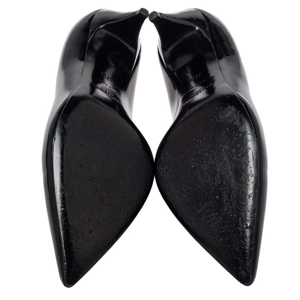 Saint Laurent Black Patent Leather Kitten Heel Pumps Size 37.5 商品