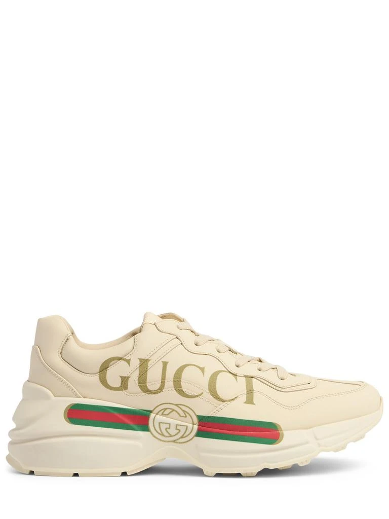 商品Gucci|50mm Rhyton Leather Sneakers,价格¥8198,第1张图片