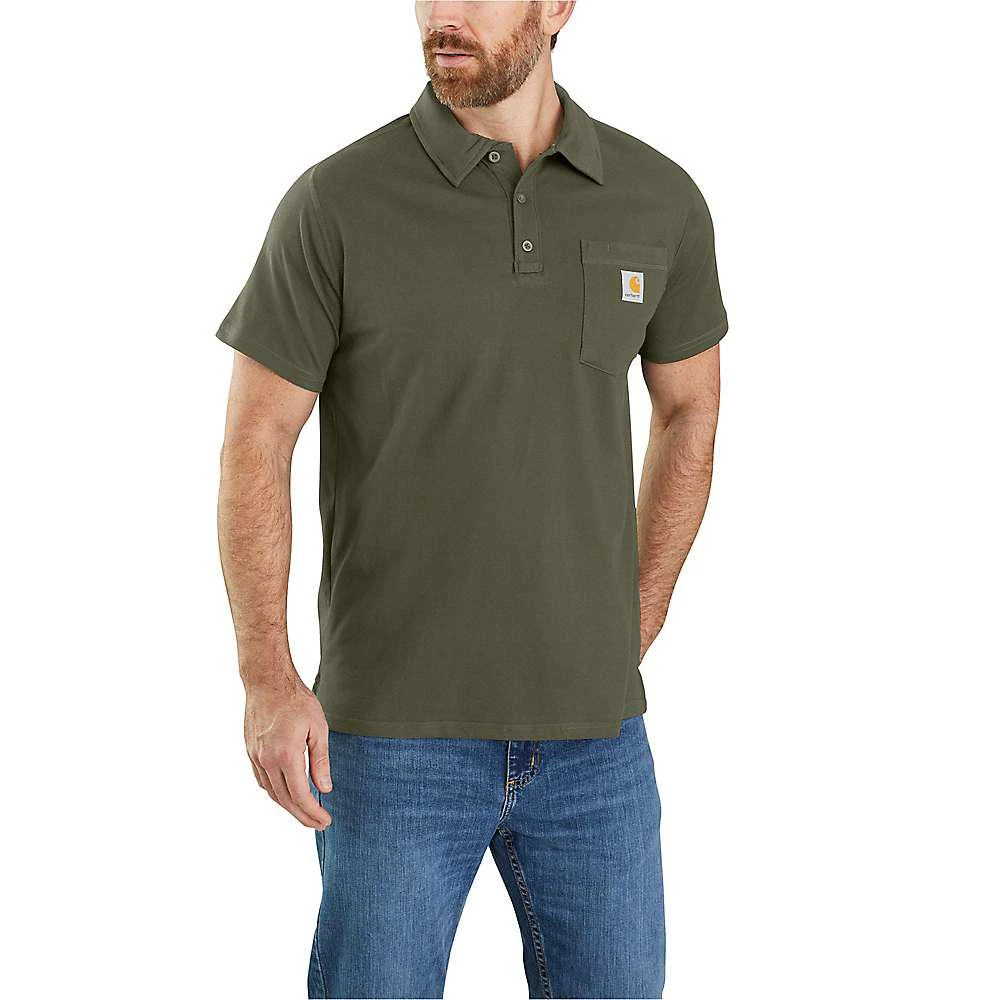 商品Carhartt|Carhartt Men's Force Cotton Delmont Pocket Polo,价格¥325,第3张图片详细描述