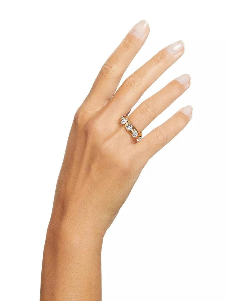 商品Swarovski|Imber Goldtone & Crystal Mixed Cuts Tube Ring,价格¥965,第2张图片详细描述