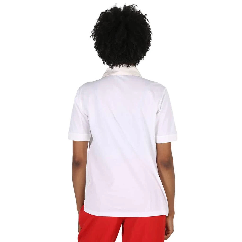 商品Burberry|Ladies White Cotton Polo Shirt,价格¥1119-¥1870,第3张图片详细描述