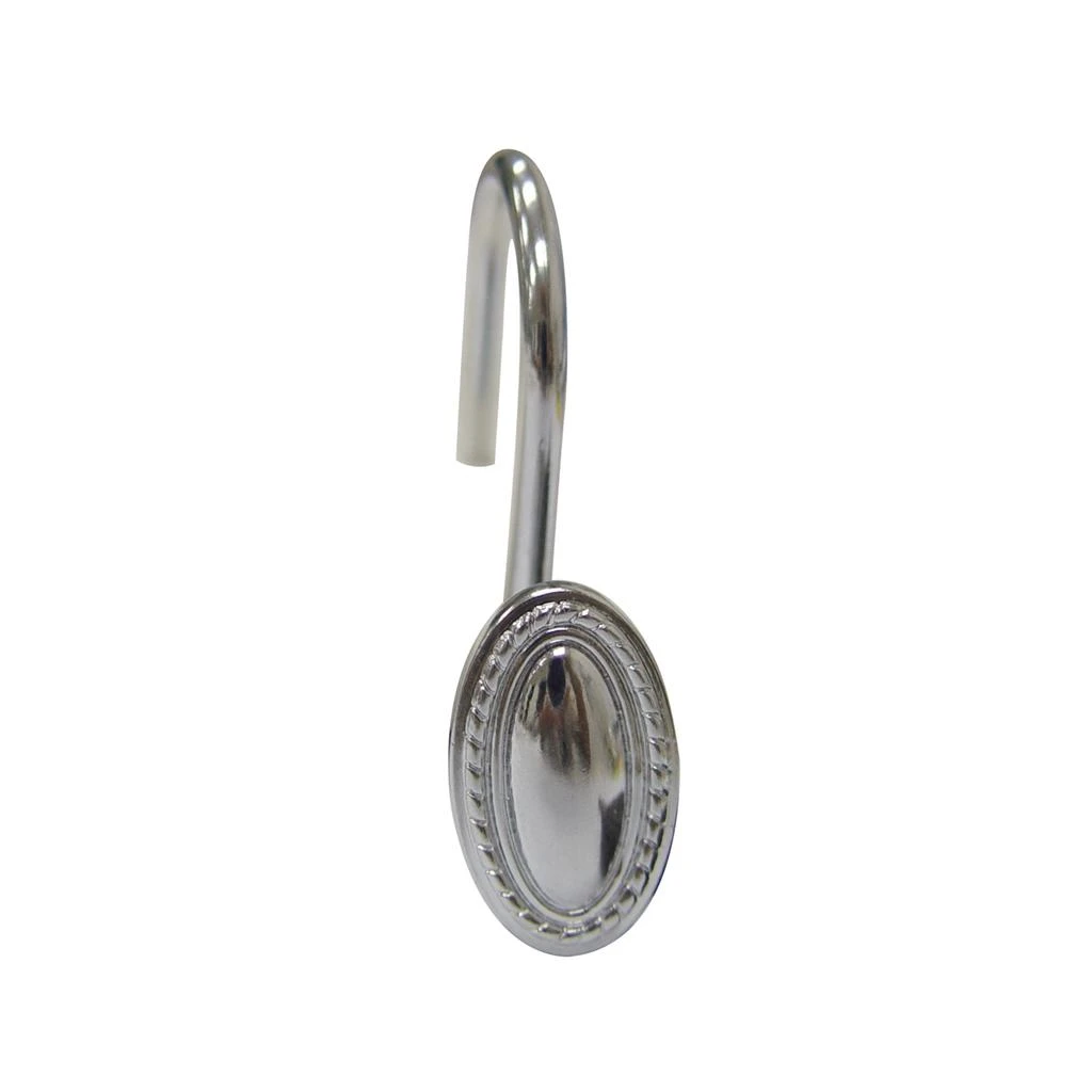 商品Teamson|Teamson Home Bathroom Shower Curtain Hook Zinc & Chrome Silver 9071,价格¥119,第1张图片