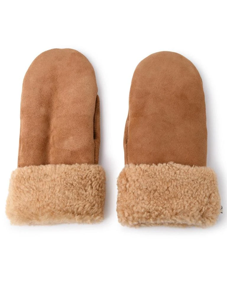 商品TOASTIES|GUANTI IN SUEDE E PELLICCIA BEIGE,价格¥947,第1张图片