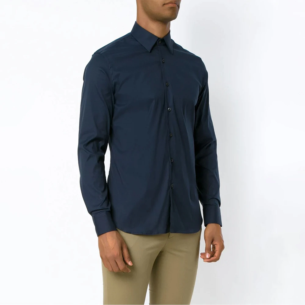 PRADA 男士衬衫海军蓝色 UCM608-F62-F0124 商品