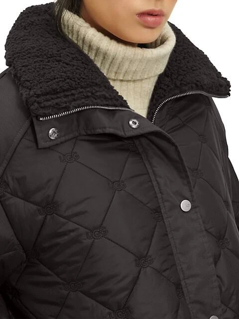 商品UGG|Kaylynn Quilted Sherpa-Lined Jacket,价格¥931,第4张图片详细描述