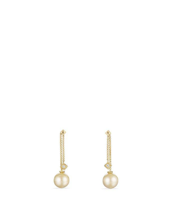 商品David Yurman|Solari Ear Jackets in 18K Gold with Diamonds and Cultured Yellow South Sea Pearl,价格¥12728,第1张图片