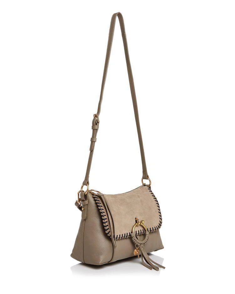 商品See by Chloé|Joan Whipstitch Small Suede & Leather Satchel,价格¥1924,第4张图片详细描述