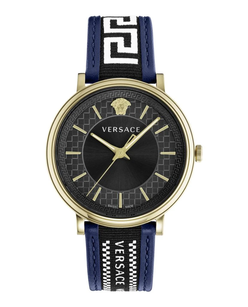 商品Versace|V-Circle Leather Watch,价格¥2329,第1张图片