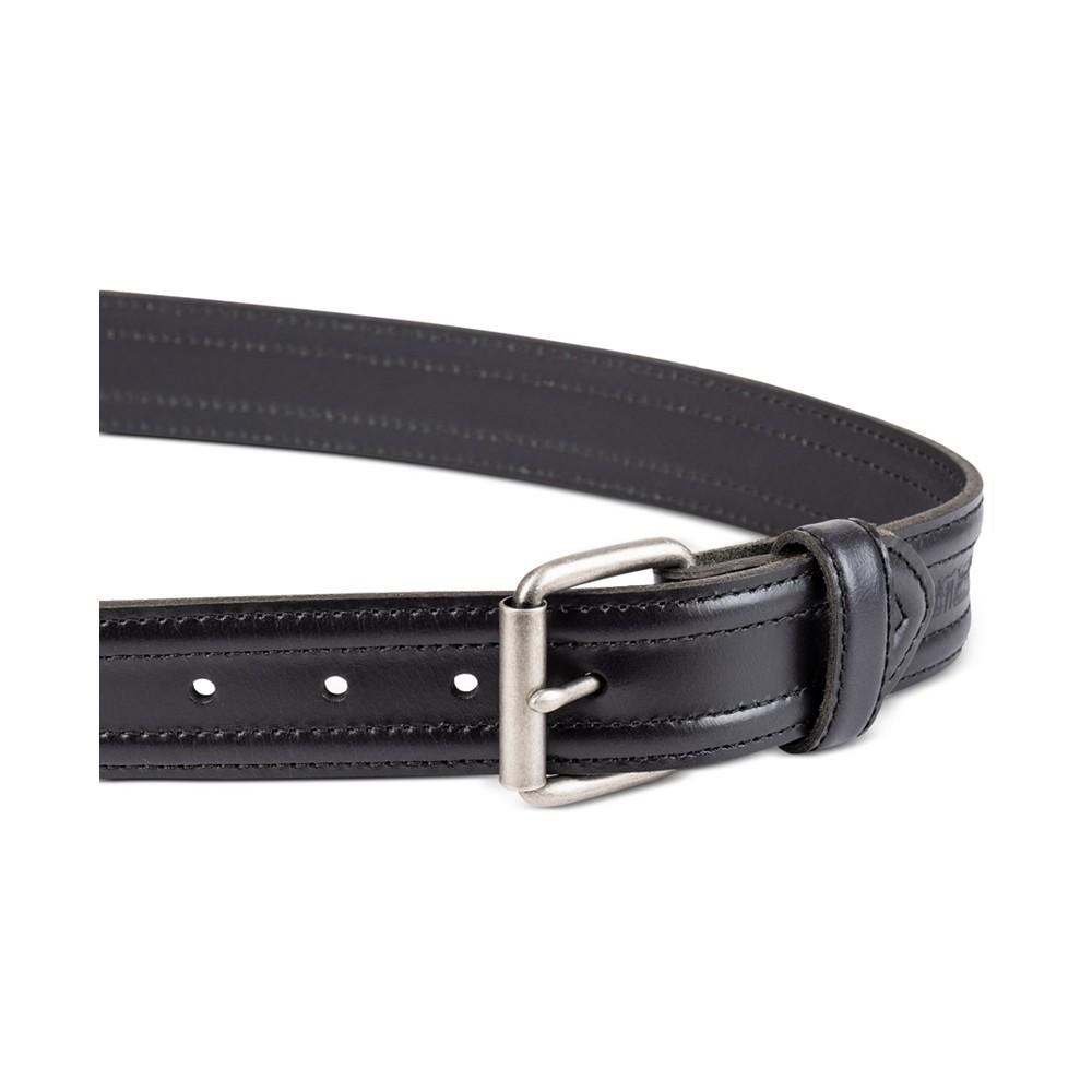 Men's Trapunto Detail Leather Workwear Belt商品第3张图片规格展示