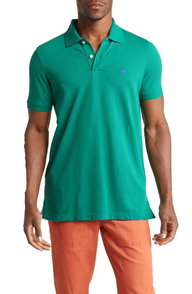 商品Brooks Brothers|Solid Piqué Short Sleeve Polo,价格¥300,第1张图片