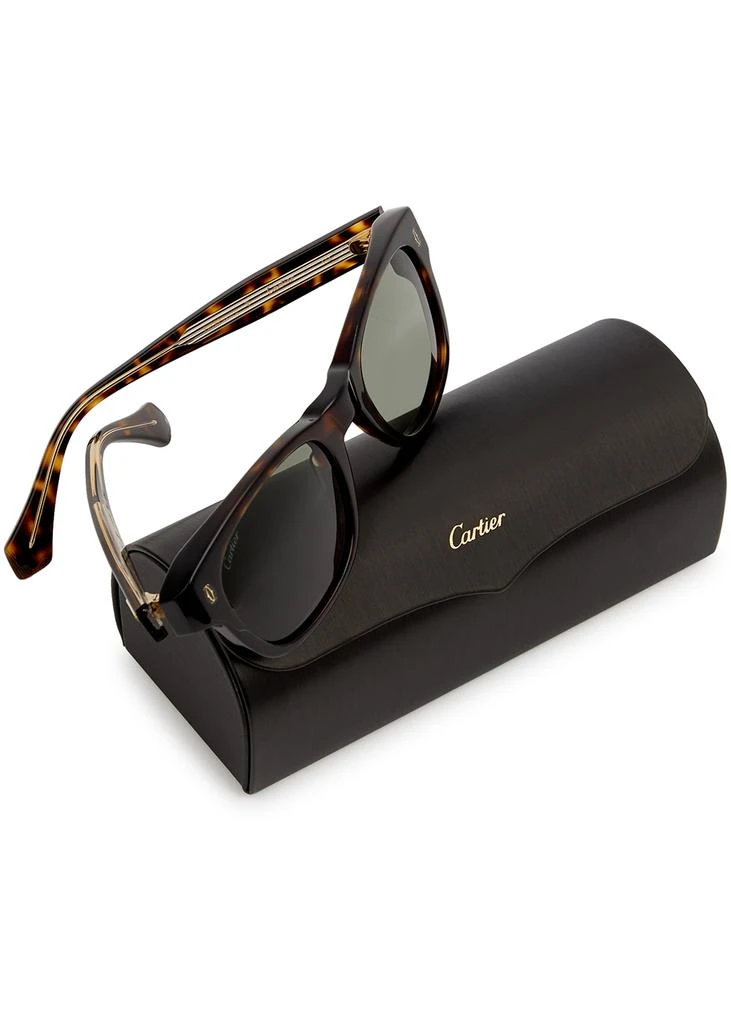 商品Cartier|Signature C De Cartier tortoiseshell wayfarer-style sunglasses,价格¥3745,第5张图片详细描述