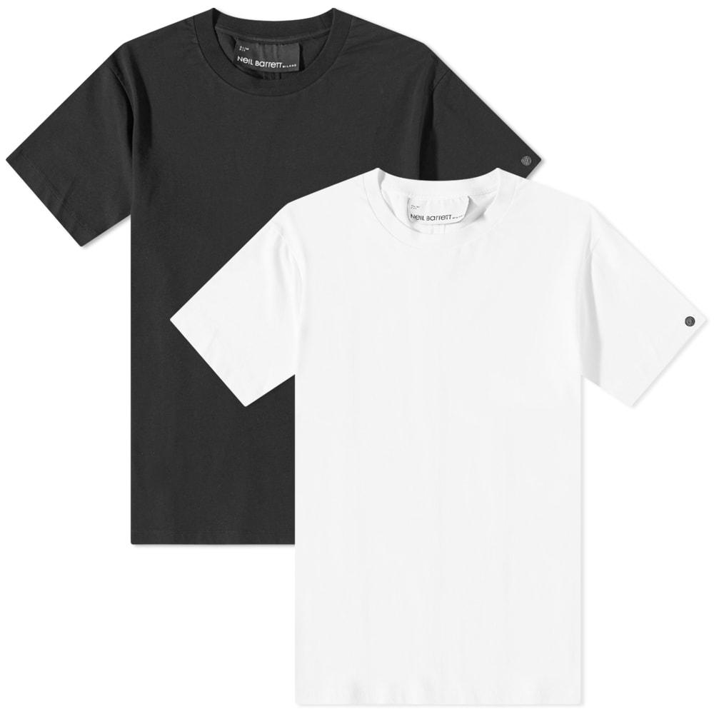 Neil Barrett Badge Logo Tee - 2 Pack商品第1张图片规格展示