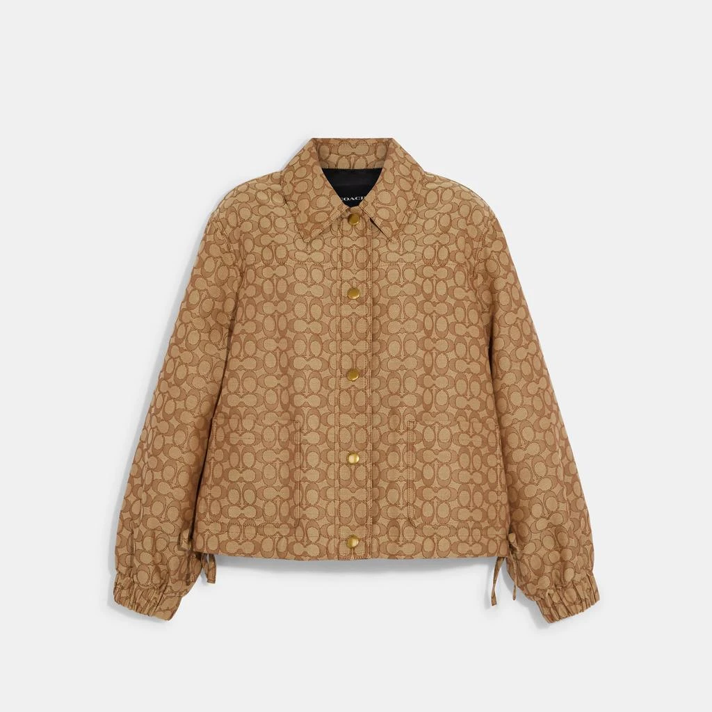 商品Coach|Coach Outlet Signature Chore Jacket,价格¥1906,第1张图片