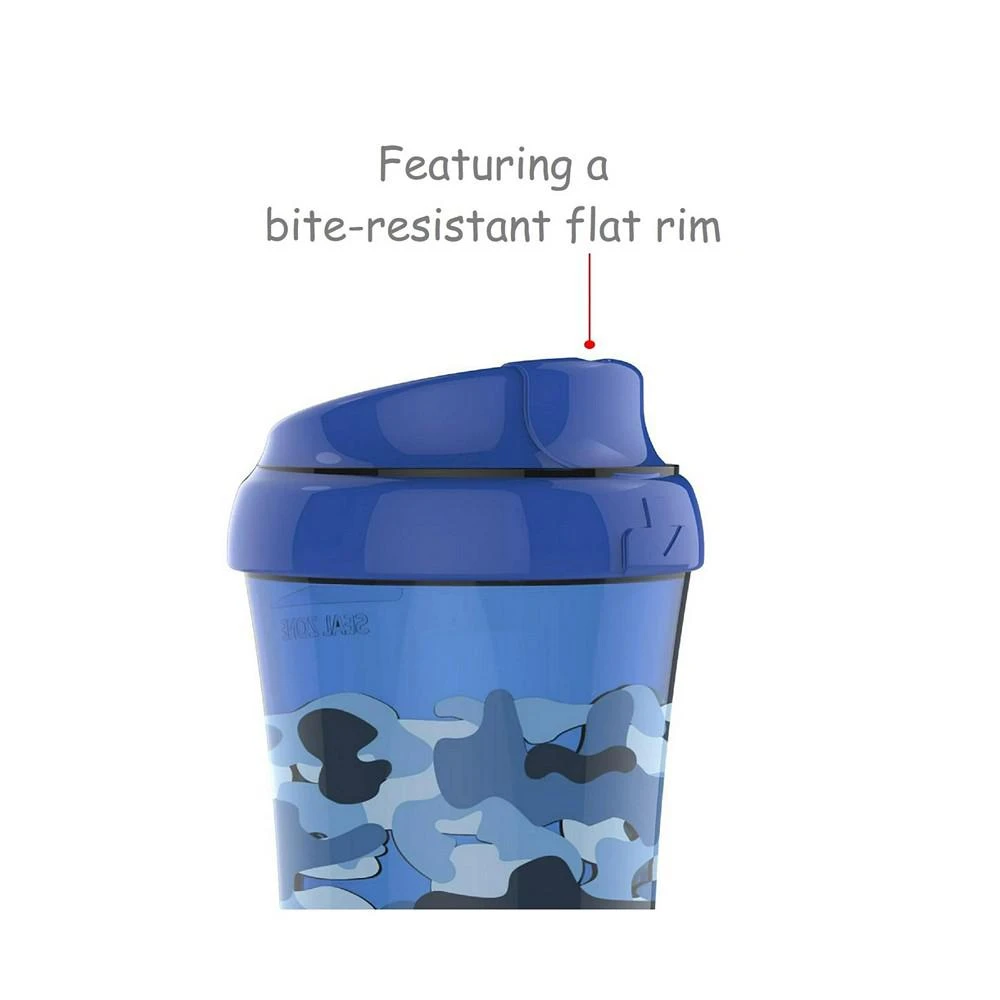 商品NUK|Advanced Cup-like Rim Sippy Cup, 10 oz., 2 Pack, Blue Camo,价格¥84,第3张图片详细描述