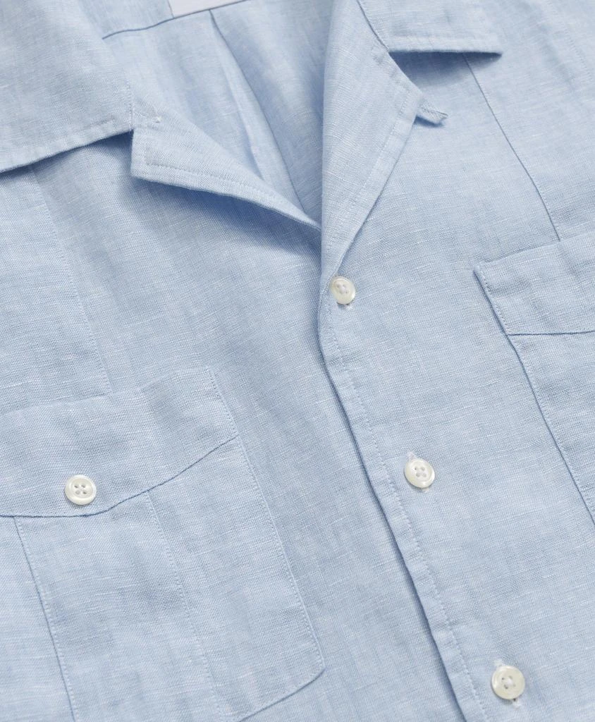 商品Brooks Brothers|Irish Linen Short Sleeve Guayabera Shirt,价格¥578,第2张图片详细描述