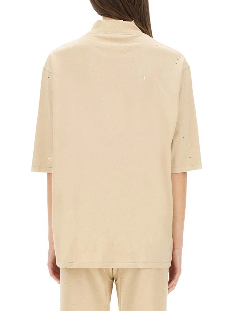 商品MAISON MARGIELA|Oversized Cotton T-Shirt With Subtle Logo,价格¥3514,第4张图片详细描述