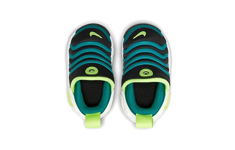 商品[国内直发] NIKE|Dynamo GO FlyEase 毛毛虫 舒适 防滑耐磨 低帮 运动休闲鞋 黑绿 婴幼童,价格¥211,第5张图片详细描述