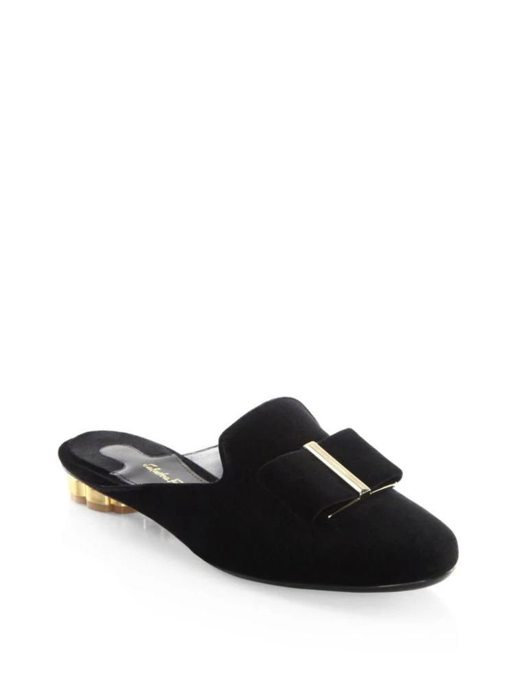 商品Salvatore Ferragamo|Salvatore Ferragamo - Velvet Mules,价格¥4460,第1张图片