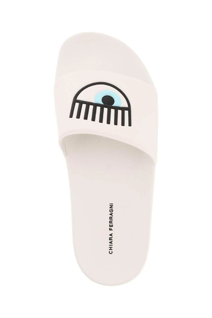 商品Chiara Ferragni|'EYESTAR' RUBBER SLIDES,价格¥474,第3张图片详细描述