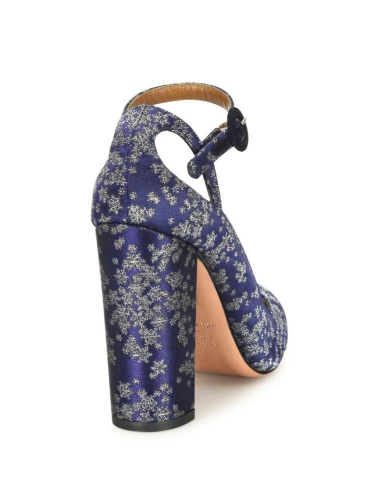 商品Aquazzura|Sweet Thing Stardust-Print Block Heel Pumps,价格¥2173,第2张图片详细描述